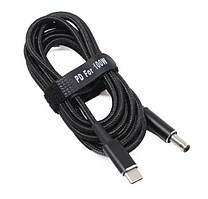USB Type-C кабель DC 6.0×3.7*0.6 Asus для заряджання ноутбука 100W від повербанка USB