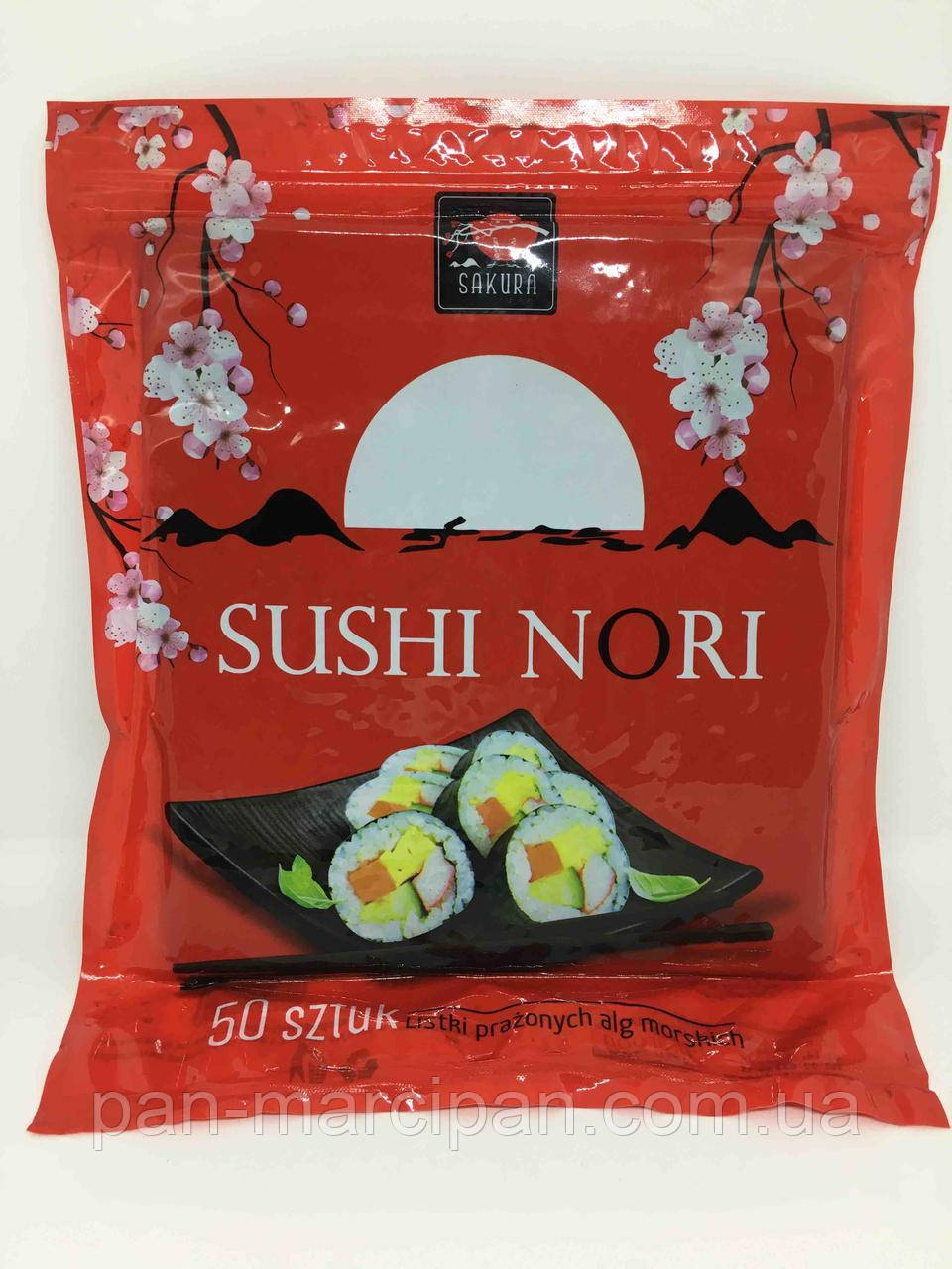 Листи Норі для суші Sakura Sushi Nori 140г (50 шт)