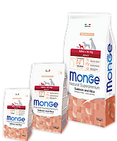 Monge Mini Adult Salmon and Rice 2,5 кг корм для собак Монж Монже Монг Монге Мини Адалт Лосось и Рис