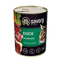 Savory Gourmand Duck 400 г влажный корм для кошек в консервах Сейвори Утка
