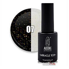 Топ для нігтів із шимером Adore miracle 7,5 мл, No 7