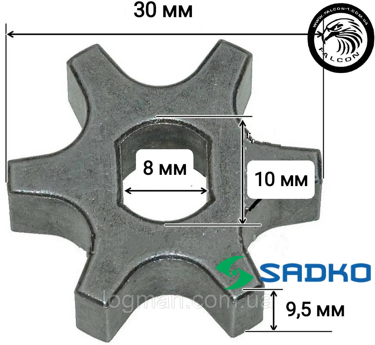 Зірочка для електропил Sadko 2400s Садко YT000189 Wintech Арсенал ПЦ 2300 CRAFT 240