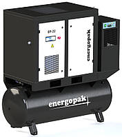 Гвинтовий компресор Energopak EP 22/RD-T500 з осушувачем та ресивером 500л (3,6 м3/хв, 7,5 бар, 22 кВт)