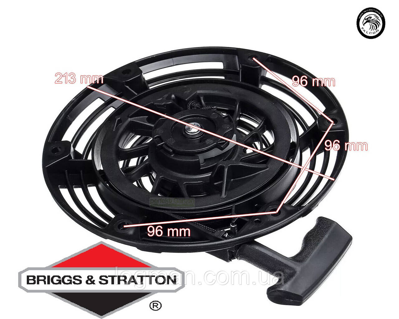 Стартер Briggs&Stratton Intek 800E 850E 875EX 950PXi 796497 591606 4686125 BS31R976-0016 плаваюча мотопомпа POSEIDON SUPRA, фото 1