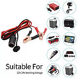 ЗРУЧНИК АВТОМОДИЛЬНИЙ прикурювач від АКБ 12/24V довжина 3 метри (якісний), фото 4