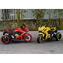 Дитячий акумуляторний триколісний електромотоцикл SPOKO N-518 червоний з музикою і світлом для дітей від 3 років, фото 3