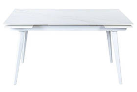 Hugo White Carrara стіл розкладний кераміка 140-200 см