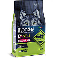 Monge Dog BWILD LOW GRAIN All breeds Adult сухий корм для собак усіх порід, дикий кабан 2.5КГ