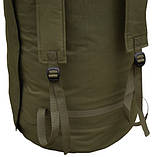 Баул 120 літрів сумка Армійський рюкзак Баул військовий НАТО ЗСУ. Хакі, фото 2