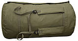Баул 120 літрів сумка Армійський рюкзак Баул військовий НАТО ЗСУ. Хакі, фото 3