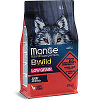 Monge Dog BWILD LOW GRAIN All breeds Adult сухой корм для собак всех пород, оленина 2.5КГ