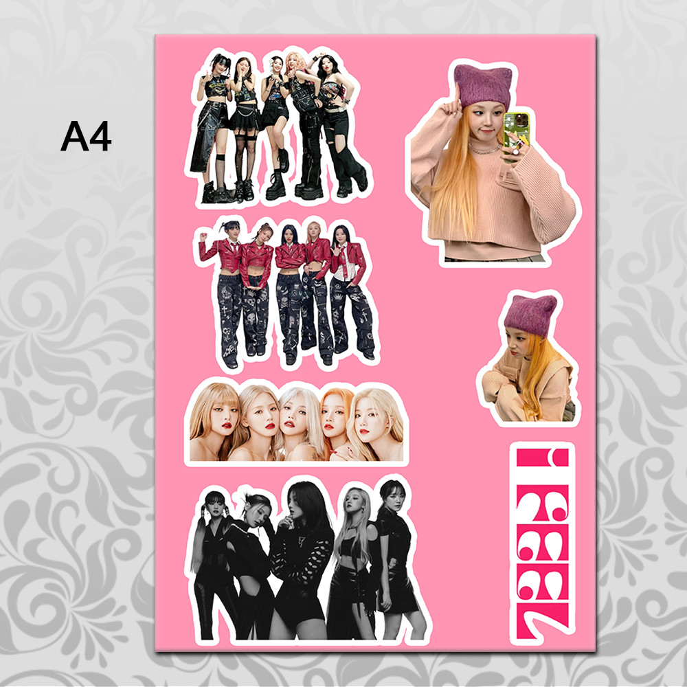 Стікери (G)I-dle А4 без порізки 02