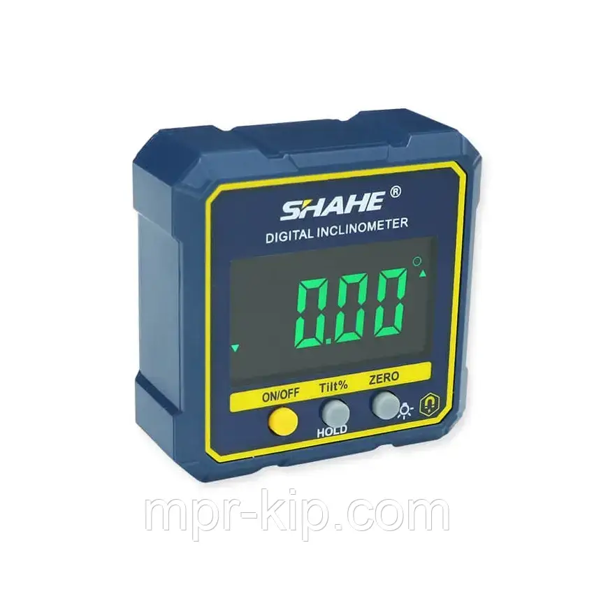 Кутомір електронний інклінометр Shahe HD-L-4*90 на магнітній основі, діапазон 4x90°, похибка ±0,2°, пластиковий корпус, фото 1