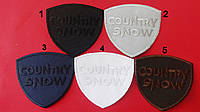 Термоаппликация шеврон Country snow 7*6,5 см цветная