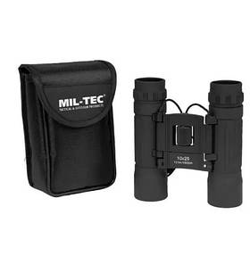 Міні бінокль Mil-Tec - 10x25 - чорний - 15702002