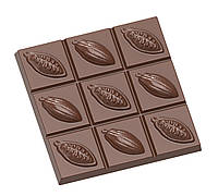 Форма для шоколада Кофейные бобы 100x100x15 мм Chocolate World 1642 CW