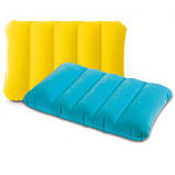 Надувна подушка Intex 68676 NP, 2 кольори, 43х28х9 см, прямокутна (ціна за 1 шт.), фото 2