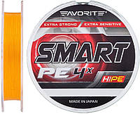 Шнур Favorite Smart PE Orange 4x 150m #2.5/0.256mm 13kg