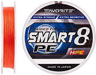 Шнур Favorite Smart PE Red Orange 8x 150m #0.5/0.117mm 4.1kg