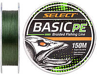 Шнур Select Basic PE Dark Green 150m 0.06mm 6LB/3kg