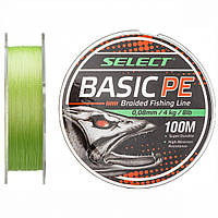 Шнур Select Basic PE Light Green 100m 0.08mm 8LB/4kg