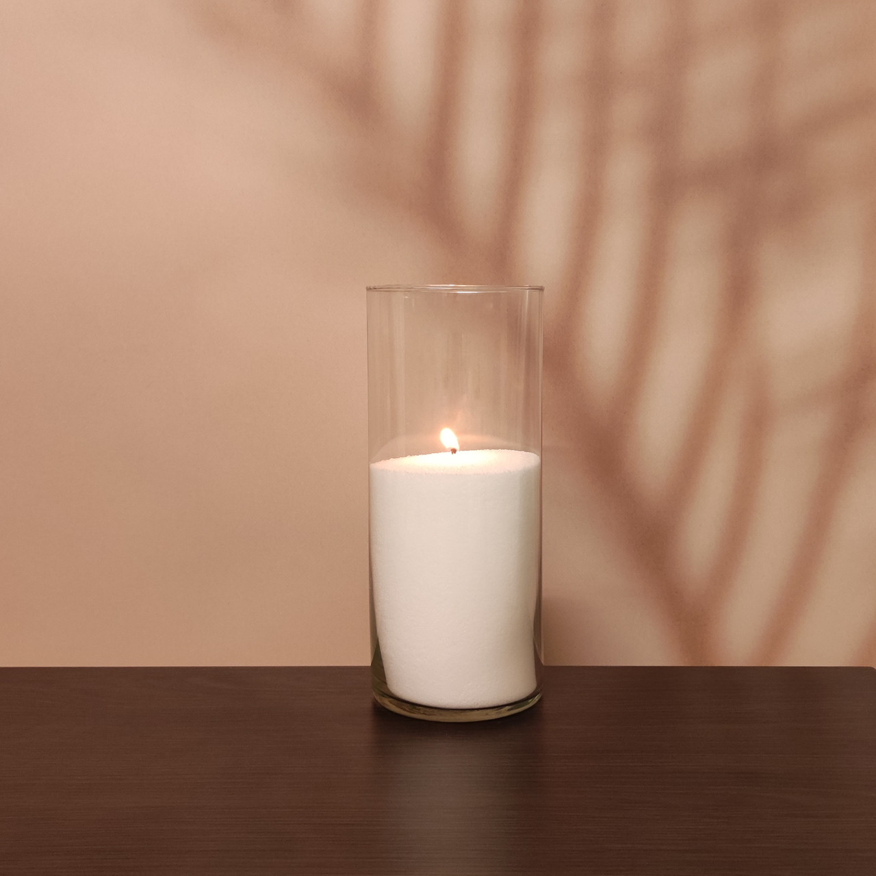 Насипна свічка біла, h 26 см, Діаметр 11 см, з пальмового воску