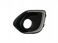 Решітка бампера Mitsubishi ASX 13-15 ліва з отворами для противотуманок з хром. молдингом 4823 911