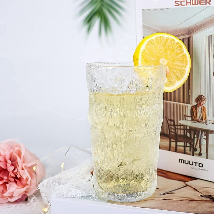 Оригінальна склянка з візерунком Льодовик Glacier, товсті стінки, 400 мл, фото 1