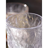 Оригінальна склянка з візерунком Льодовик Glacier, товсті стінки, 400 мл, фото 4