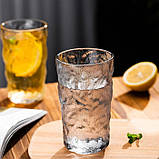 Оригінальна склянка з візерунком Льодовик Glacier, товсті стінки, 400 мл, фото 6