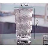 Оригінальна склянка з візерунком Льодовик Glacier, товсті стінки, 400 мл, фото 8