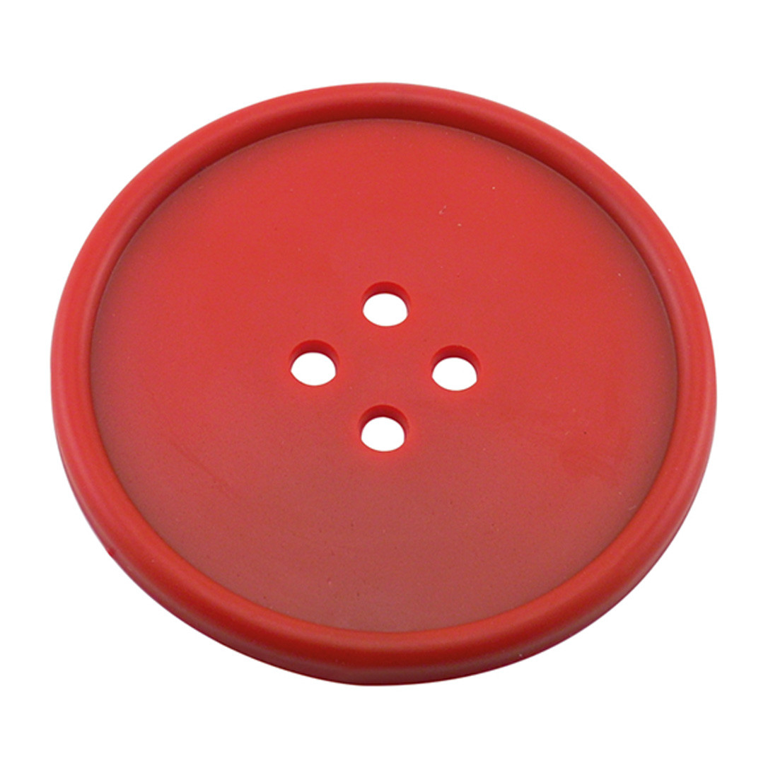 Костер "Button" d 100 мм, цвет красный, каучук The Bars D001R - фото 1 - id-p1885205151