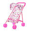 Коляска для ляльок прогулянкова металева в куліку 6632 H з козирком, фото 6