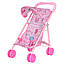 Коляска для ляльок прогулянкова металева в куліку 6632 H з козирком, фото 5