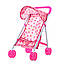 Коляска для ляльок прогулянкова металева в куліку 6632 H з козирком, фото 4