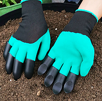 Садовые перчатки с когтями Garden Genie Glove