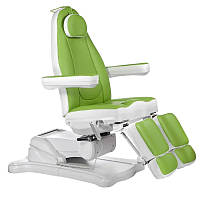 Педикюрно-косметологическое кресло Mazaro 6672C (3 мотора), green