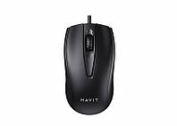 Проводная мышь HAVIT HV-MS871 USB Black (1200 DPI, 3 кл)