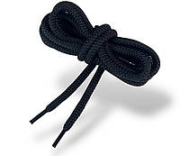 Шнурки взуттєві круглі колір чорний (3.5) 100-150см
