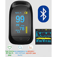 Bluetooth Пульсоксиметр пульсометр на палец IMDK Medical A2 измеритель кислорода в крови оксиметр Черный