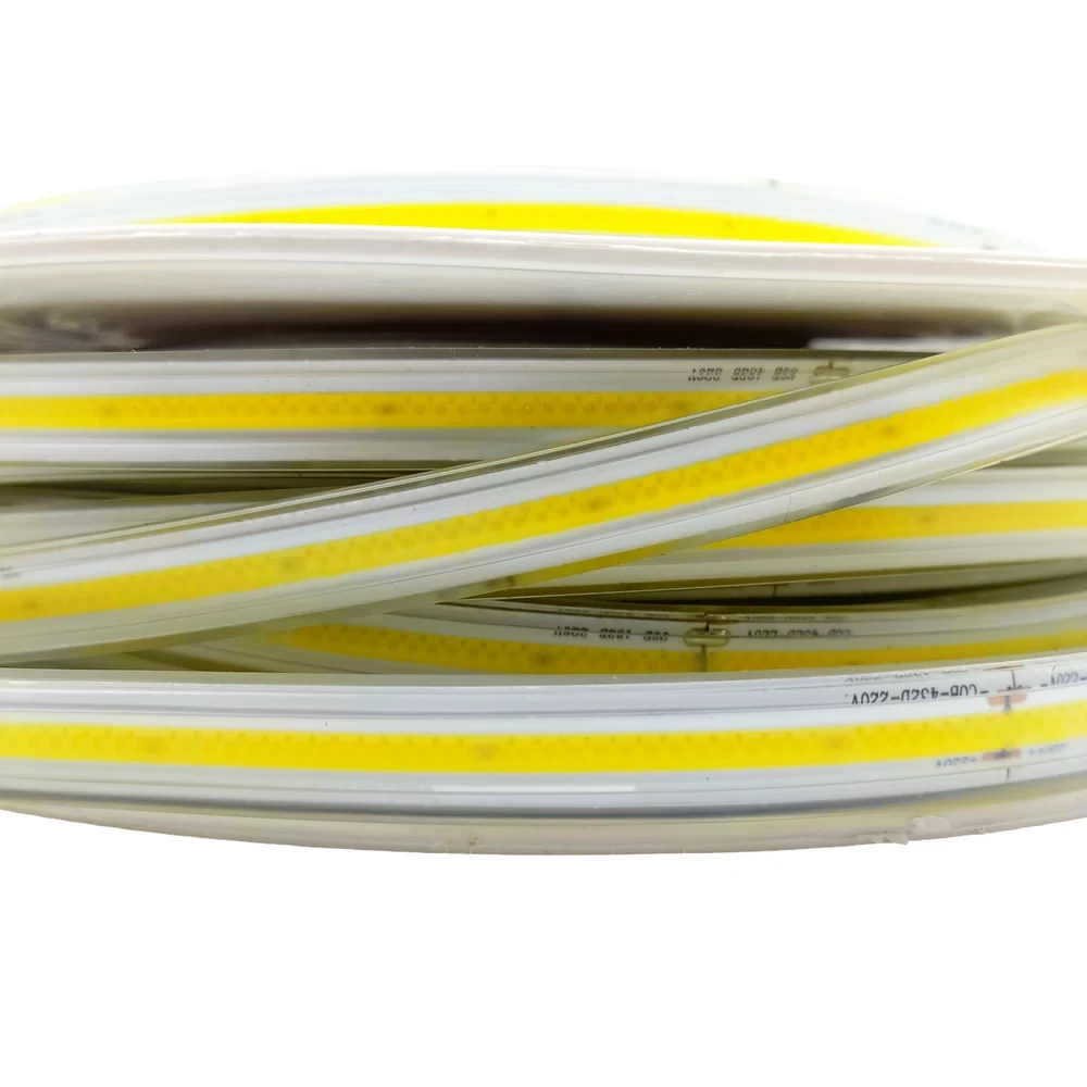 Матрична світлодіодна стрічка COB 220V 432led/m 15W IP68 1350Lm 6500K-білий холодний, фото 1