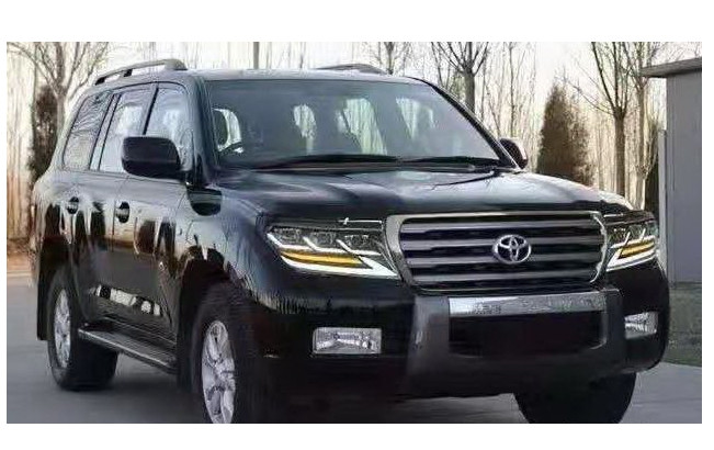 Передня альтернативна оптика (Full Led) Lexus Style для Toyota Land Cruiser LC 200 2008-2016