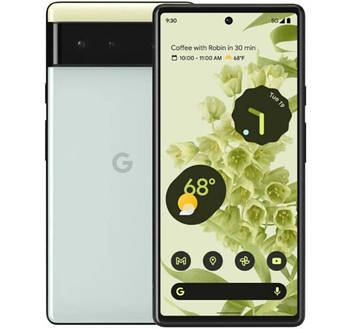 Смартфон Google Pixel 6 8/256 GB Sorta Seafoam, екран 6.4", AMOLED, 50+48+12/8Мп, 1sim, Google Tensor (2,8 Ггц)