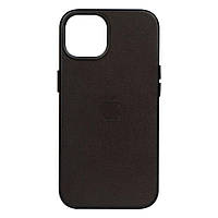 Чехол Leather Case для iPhone 14 Plus Цвет Midnight