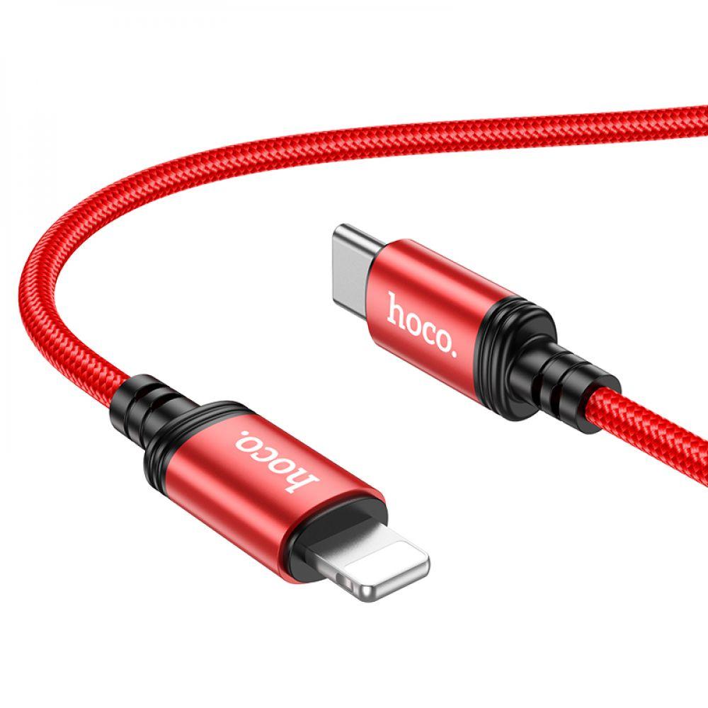 USB Hoco X89 Wind PD20W Type C to Lightning Цвет Красный - фото 1 - id-p1885234478