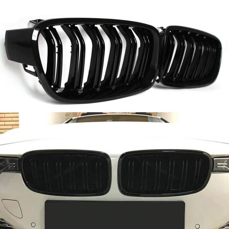 Решітка радіатора BMW (БМВ) 3 series F30 F31 F35 2012- 2016 року Глянець 2 ребра Ніздрі BMW F30 F31 2012 - 2016