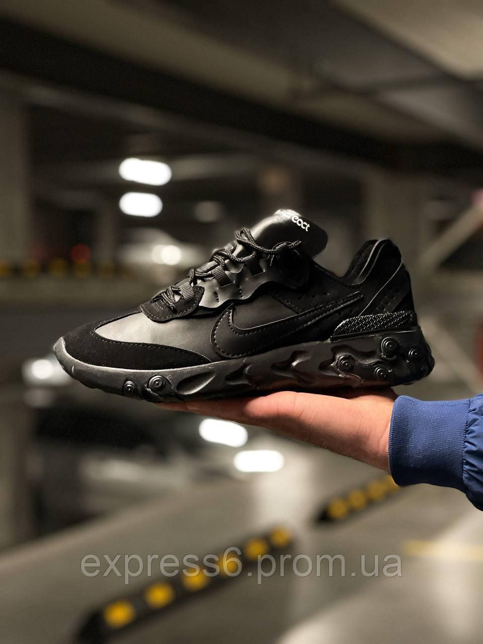 Black and red nike cheap reacts
