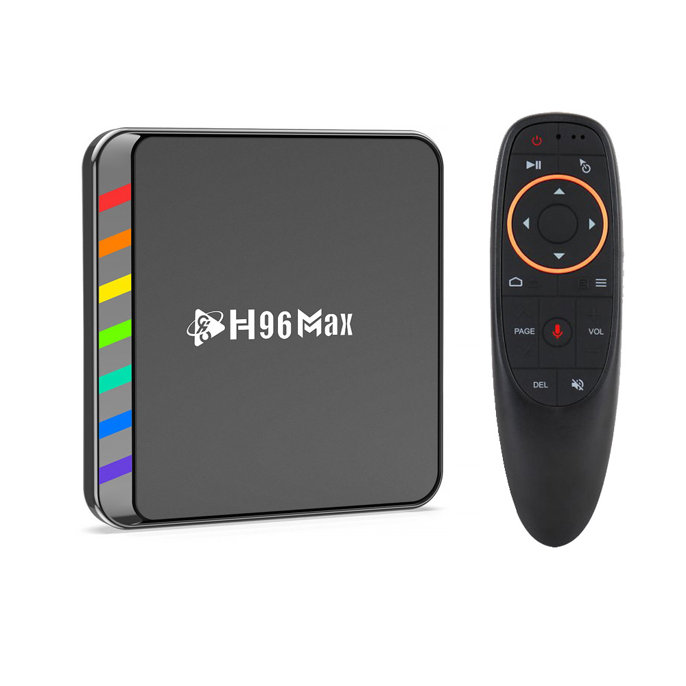 Смарт приставка H96 MAX W2 4/32 ГБ + пульт з мікрофоном і гіроскопом