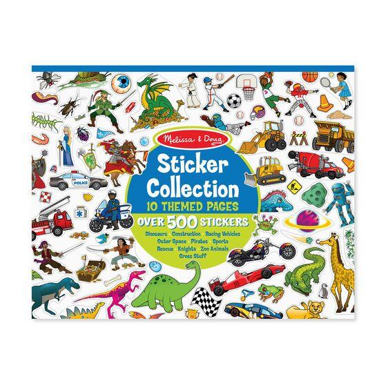 Набір стікерів Melissa&Doug 500 шт. голубий