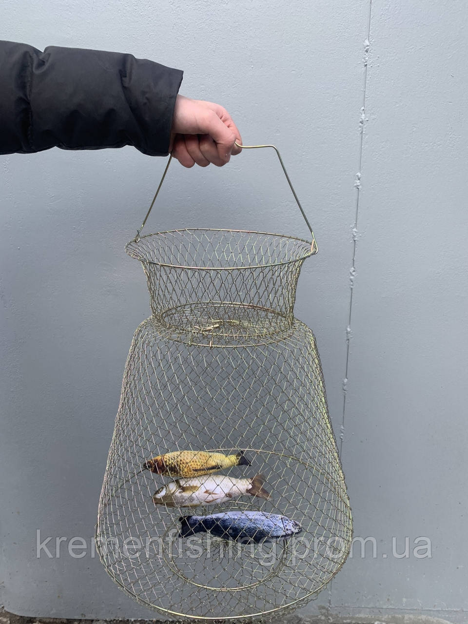 Садок металевий для риби рибальський 38 см